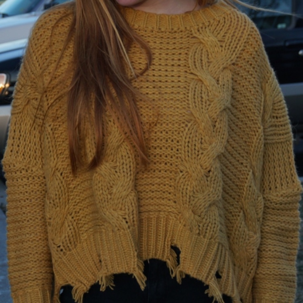 Cute Mustard Colored Sweater